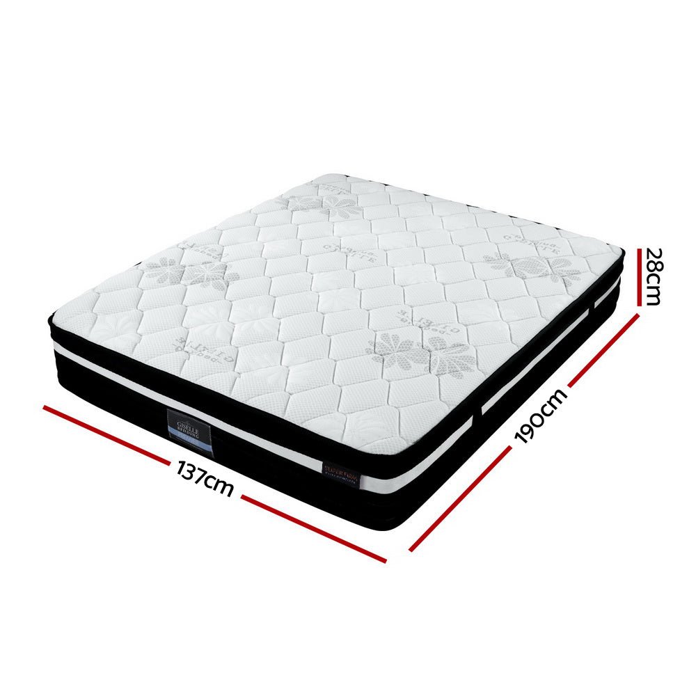 Ultra Firm Regine Series Euro Top Mattress 28CM Thick - Double - Furniture > Mattresses - Rivercity House & Home Co. (ABN 18 642 972 209) - Affordable Modern Furniture Australia