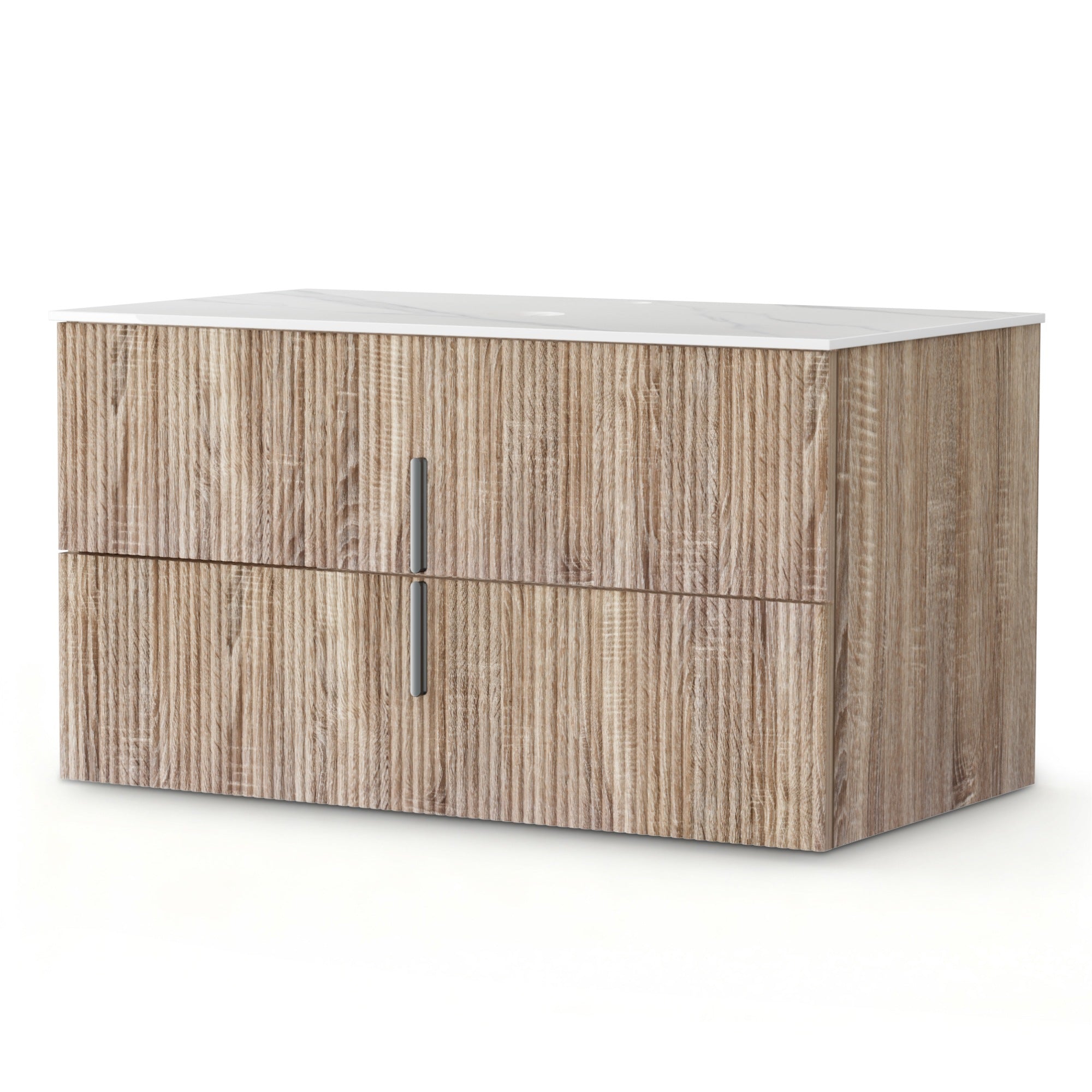 Vanity Unit 900mm Bathroom Cabinet Storage Wall Hung Timber Front Pine - Furniture > Bathroom > Vanity Units - Rivercity House & Home Co. (ABN 18 642 972 209) - Affordable Modern Furniture Australia