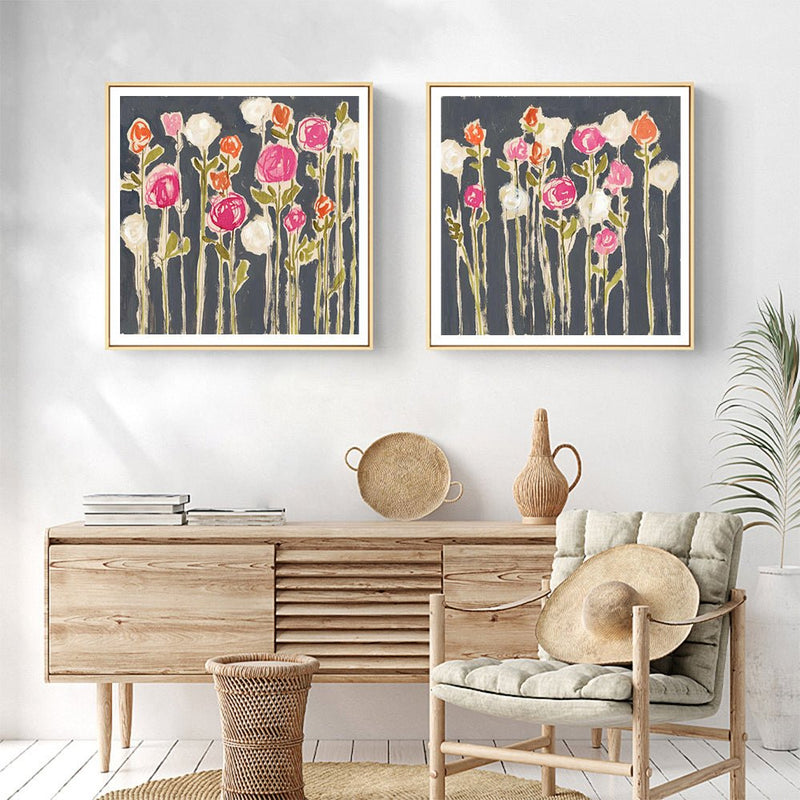 Wall Art 60cmx60cm Laurels Lollies 2 Sets Wood Frame Canvas - Home & Garden > Wall Art - Rivercity House & Home Co. (ABN 18 642 972 209) - Affordable Modern Furniture Australia