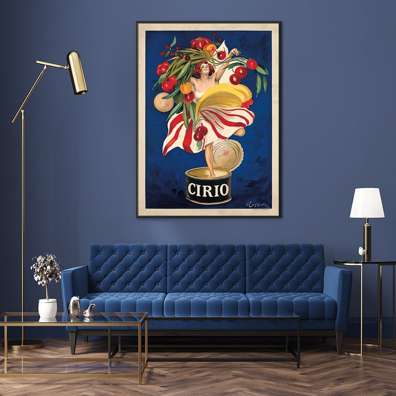 Wall Art 60cmx90cm Cirio By Leonetto Cappiello Black Frame Canvas - Home & Garden > Wall Art - Rivercity House & Home Co. (ABN 18 642 972 209) - Affordable Modern Furniture Australia