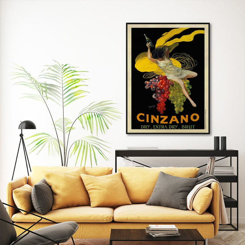 Wall Art 80cmx120cm Cinzano Black Frame Canvas - Home & Garden > Wall Art - Rivercity House & Home Co. (ABN 18 642 972 209) - Affordable Modern Furniture Australia