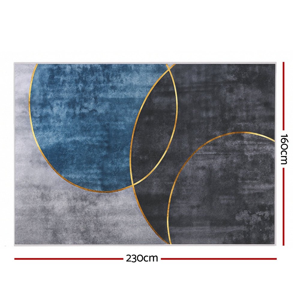Washable Floor Rug 160X230cm Large Geometric Area Rug Modern Floor Carpet - Home & Garden > Rugs > Floor Rugs - Rivercity House & Home Co. (ABN 18 642 972 209) - Affordable Modern Furniture Australia