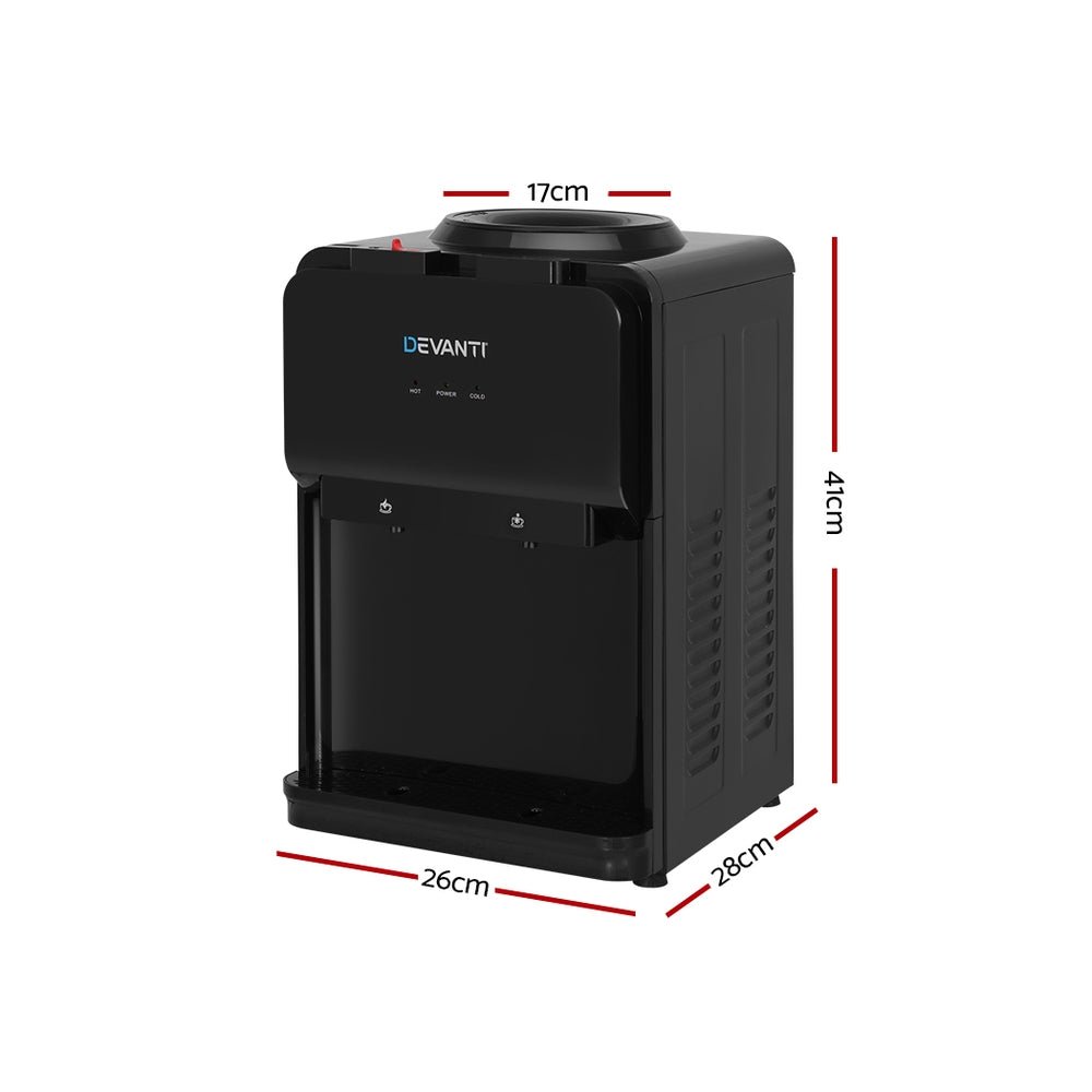Water Cooler Dispenser Bench Top Black - Appliances > Kitchen Appliances > Water Dispensers - Rivercity House & Home Co. (ABN 18 642 972 209) - Affordable Modern Furniture Australia