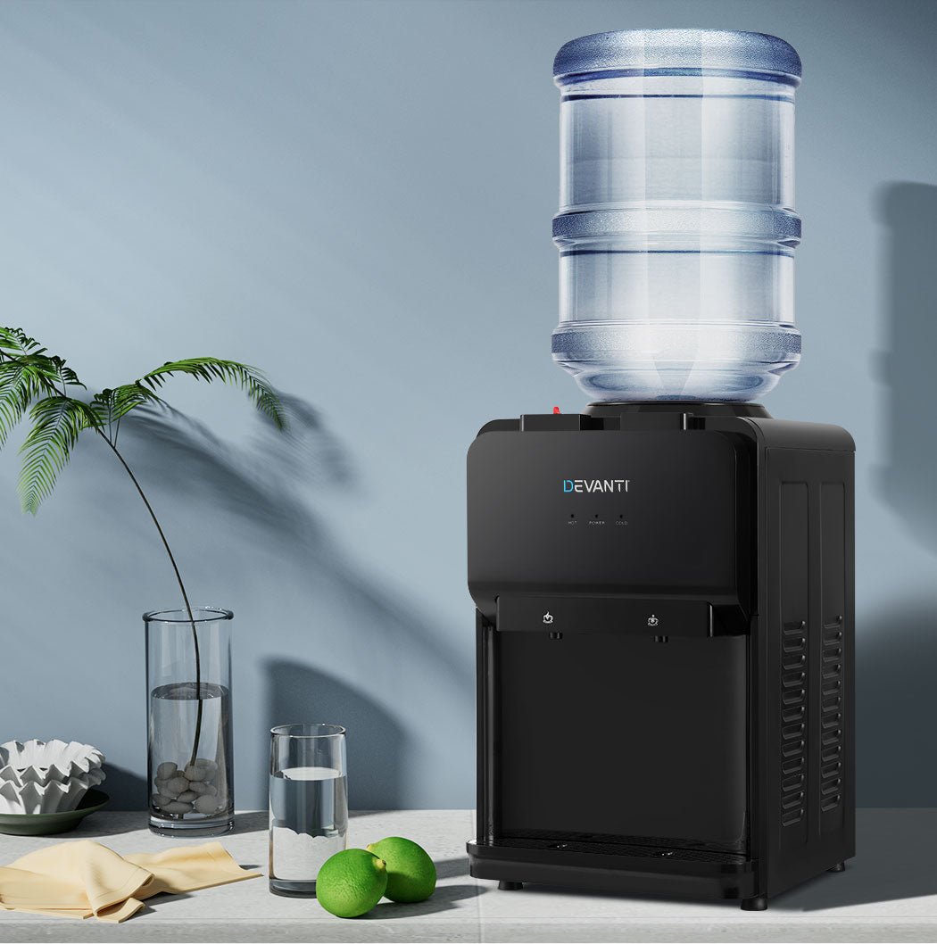Water Cooler Dispenser Bench Top Black - Appliances > Kitchen Appliances > Water Dispensers - Rivercity House & Home Co. (ABN 18 642 972 209) - Affordable Modern Furniture Australia