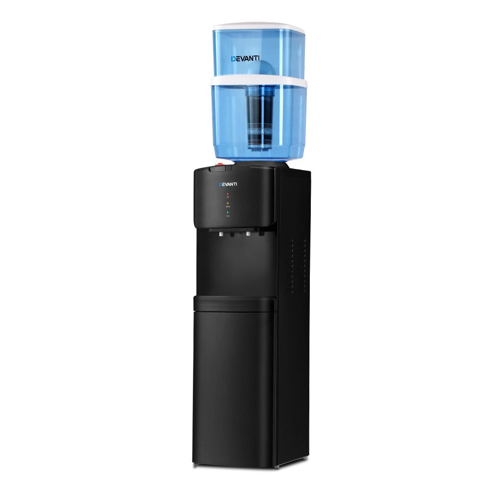Water Cooler Dispenser Stand 22L Bottle Black w/2 Filter - Appliances > Kitchen Appliances > Water Dispensers - Rivercity House & Home Co. (ABN 18 642 972 209) - Affordable Modern Furniture Australia
