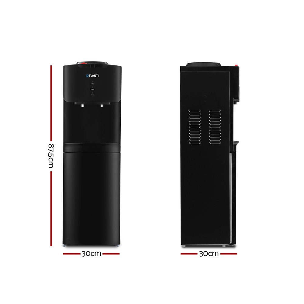 Water Cooler Dispenser Stand Black - Appliances > Kitchen Appliances > Water Dispensers - Rivercity House & Home Co. (ABN 18 642 972 209) - Affordable Modern Furniture Australia