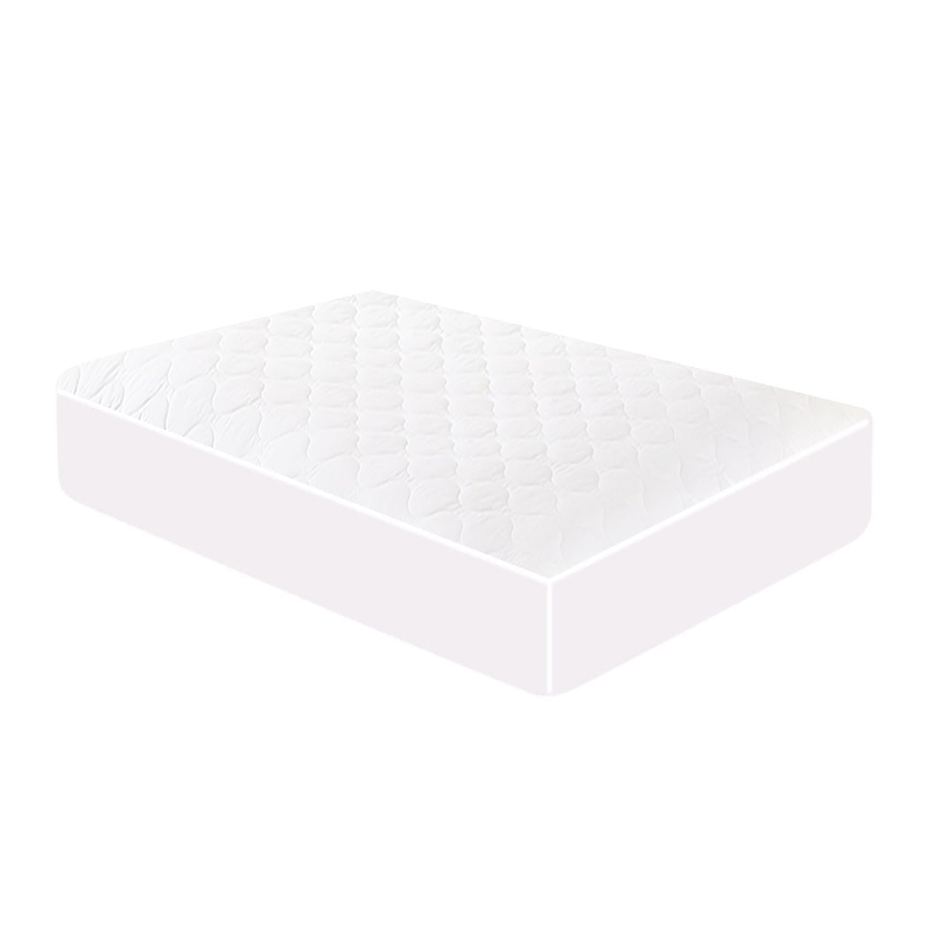 Waterproof Fitted Single Mattress Protector - White - Rivercity House & Home Co. (ABN 18 642 972 209) - Affordable Modern Furniture Australia