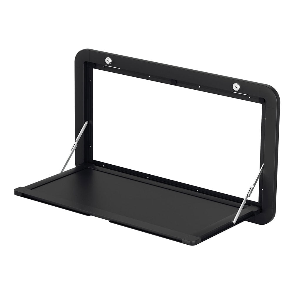 Weisshorn Caravan Table 800 x 450mm Folding Lockable Black - Outdoor > Others - Rivercity House & Home Co. (ABN 18 642 972 209) - Affordable Modern Furniture Australia