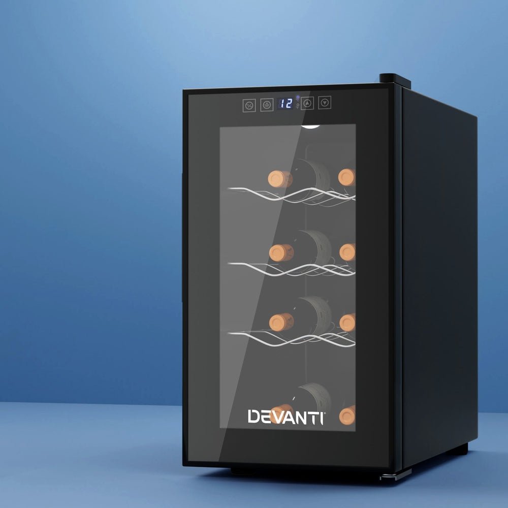 Wine Fridge Cooler 8 Bottles - Appliances > Fridges & Freezers > Wine Fridges - Rivercity House & Home Co. (ABN 18 642 972 209) - Affordable Modern Furniture Australia