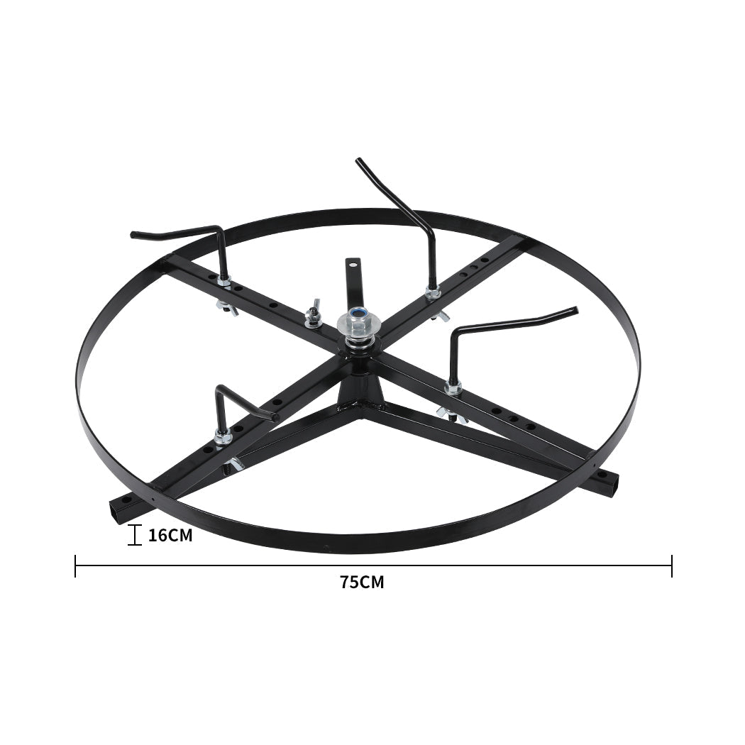 Wire Spinner Dispenser with Adjustable Brake and Arms - Black - Rivercity House & Home Co. (ABN 18 642 972 209) - Affordable Modern Furniture Australia
