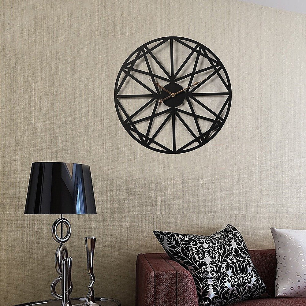 Wrought Iron Outdoor Clock - Home & Garden > Decor - Rivercity House & Home Co. (ABN 18 642 972 209) - Affordable Modern Furniture Australia