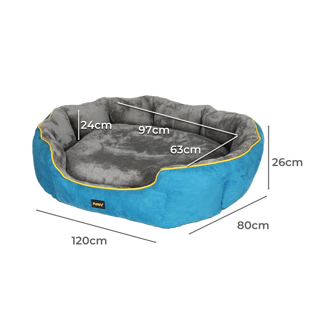 XL Electric Heated Pet Bed with Removable Cover - Blue - Rivercity House & Home Co. (ABN 18 642 972 209) - Affordable Modern Furniture Australia