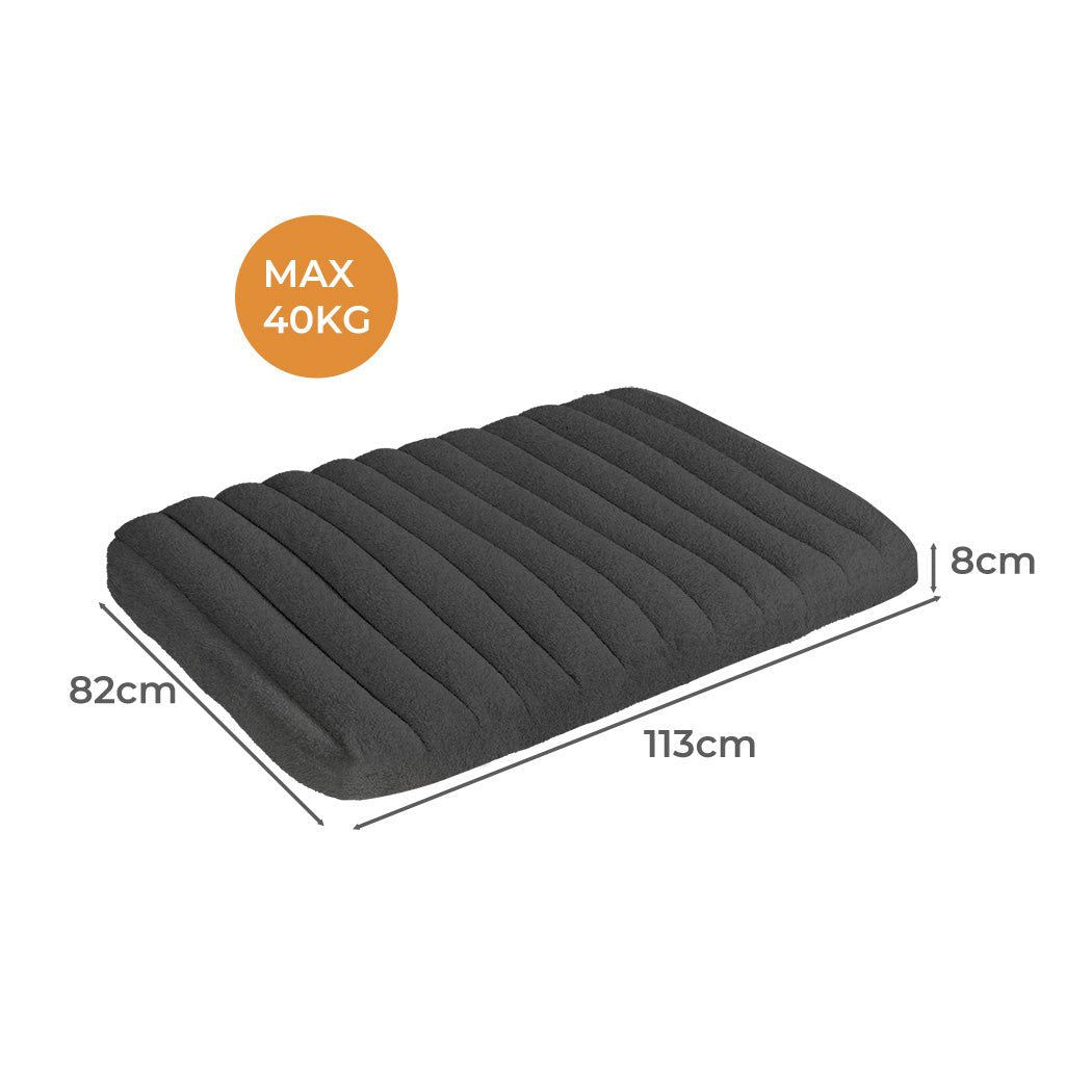 XL Orthopedic Dog Bed with Removable Sherpa Plush Cover - Grey - Rivercity House & Home Co. (ABN 18 642 972 209) - Affordable Modern Furniture Australia