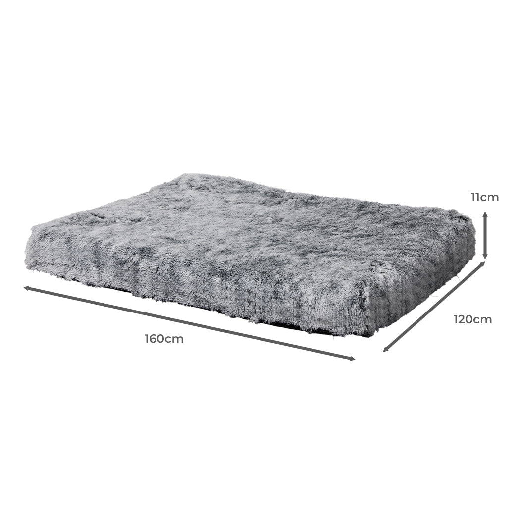 XXL Memory Foam Dog Calming Bed Mat - Charcoal - Rivercity House & Home Co. (ABN 18 642 972 209) - Affordable Modern Furniture Australia