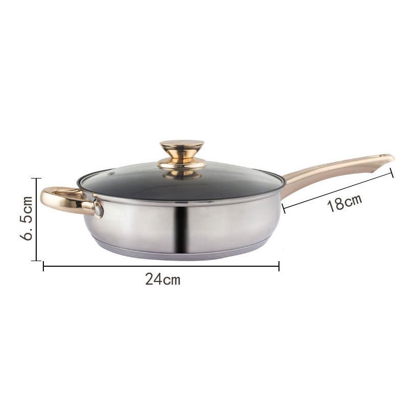 12Piece Cookware Set Kitchen Stainless Steel Stock Pot Pan Sets Saucepan Casserole kettle - Home & Garden > Kitchenware - Rivercity House & Home Co. (ABN 18 642 972 209) - Affordable Modern Furniture Australia