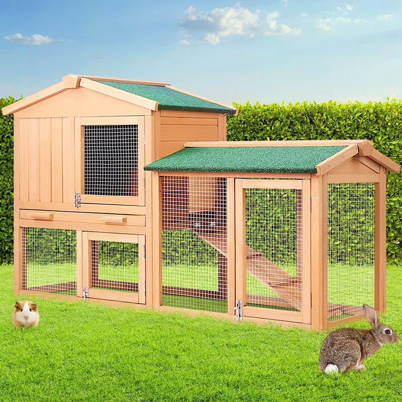 138cm Wide Wooden Pet Coop - Pet Care - Rivercity House & Home Co. (ABN 18 642 972 209) - Affordable Modern Furniture Australia