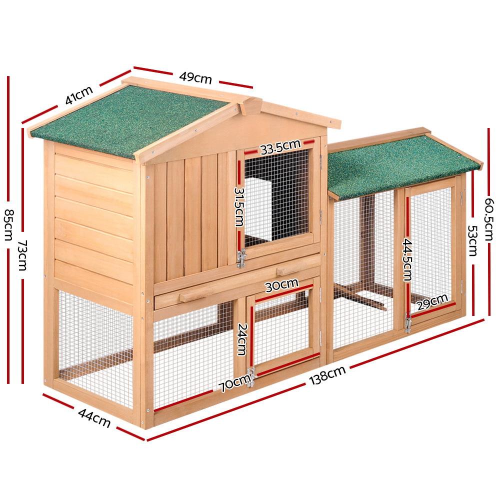 138cm Wide Wooden Pet Coop - Pet Care - Rivercity House & Home Co. (ABN 18 642 972 209) - Affordable Modern Furniture Australia