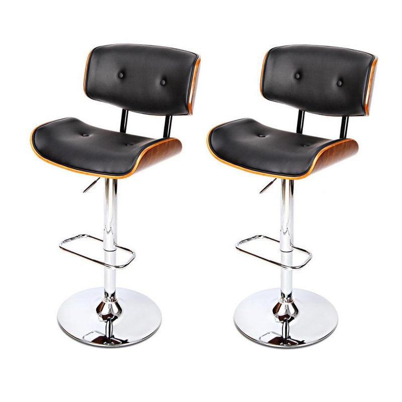 2 x Wooden Bar Stools - Rivercity House & Home Co. (ABN 18 642 972 209) - Affordable Modern Furniture Australia