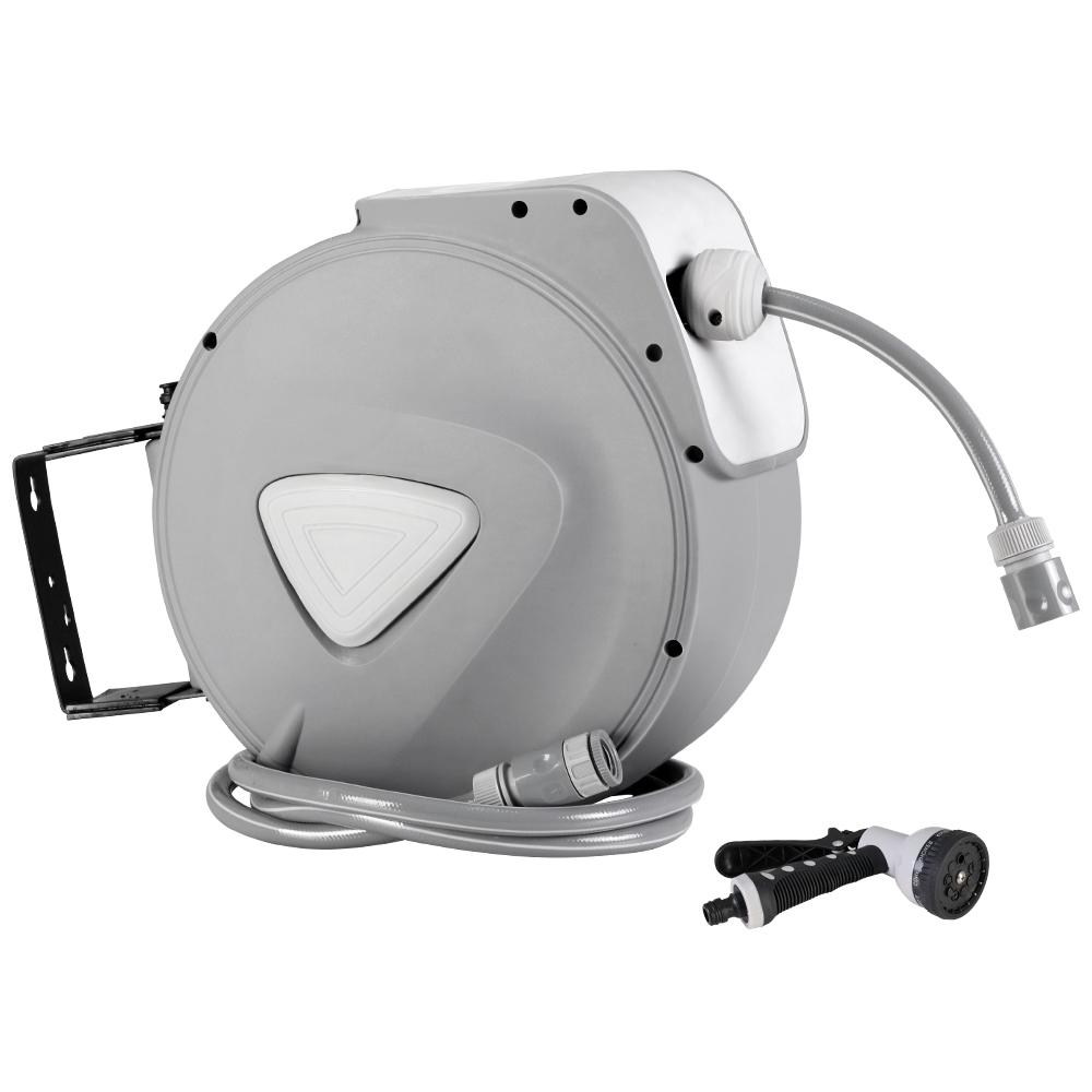 20M Retractable Water Hose Reel Garden Storage AutoRewind Spray Gun - Rivercity House & Home Co. (ABN 18 642 972 209) - Affordable Modern Furniture Australia