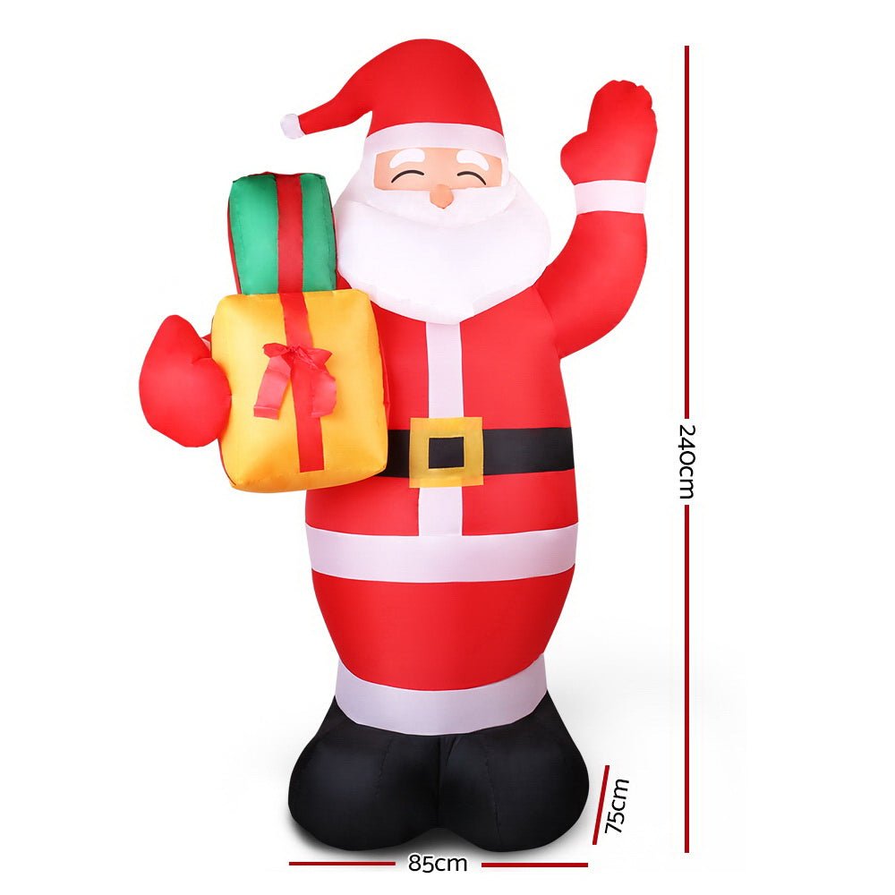 2.4M Christmas Inflatables Santa Xmas Light Decor LED Airpower - Occasions - Rivercity House & Home Co. (ABN 18 642 972 209) - Affordable Modern Furniture Australia
