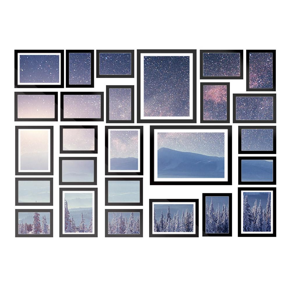 26 PCS Picture Photo Frame Wall Set Home Decor Present Gift Black - Rivercity House & Home Co. (ABN 18 642 972 209) - Affordable Modern Furniture Australia