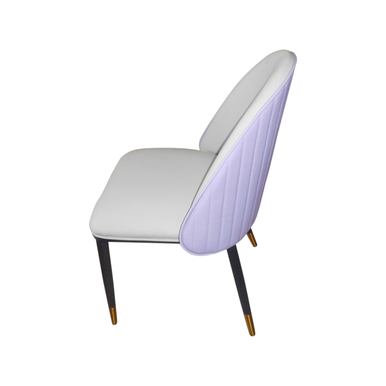 2X Dining Chairs Purple Colour Premium Leatherette Carbon Steel Frame Firm Support - Furniture > Dining - Rivercity House & Home Co. (ABN 18 642 972 209) - Affordable Modern Furniture Australia