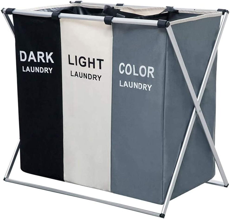 3 in 1 Large 135L Laundry Clothes Hamper Basket with Waterproof bags and Aluminum Frame (Multi) - Home & Garden > Bathroom Accessories - Rivercity House & Home Co. (ABN 18 642 972 209) - Affordable Modern Furniture Australia