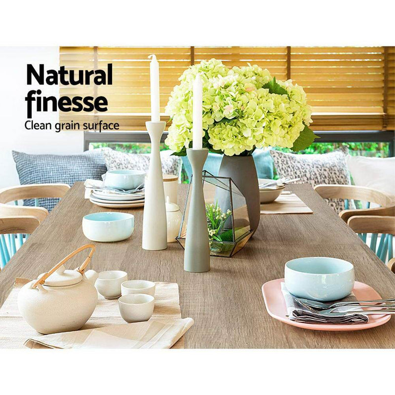 4-6 Seater Natu Dining Table - Oak - Rivercity House & Home Co. (ABN 18 642 972 209) - Affordable Modern Furniture Australia