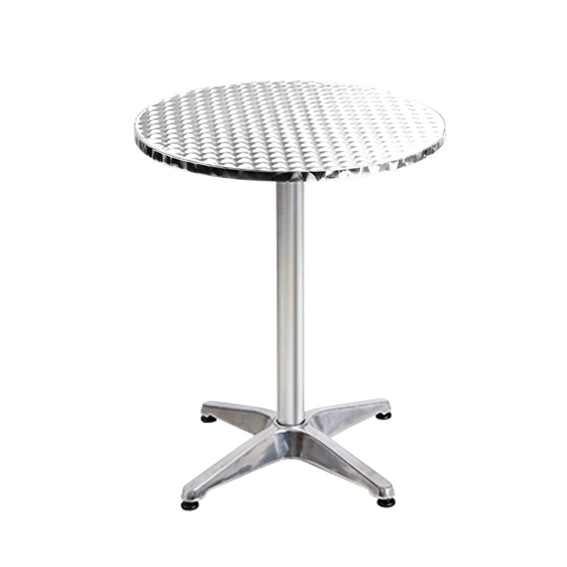 4pcs Outdoor Bar Table Furniture Adjustable Aluminium Cafe Table Round - Furniture > Outdoor - Rivercity House & Home Co. (ABN 18 642 972 209) - Affordable Modern Furniture Australia
