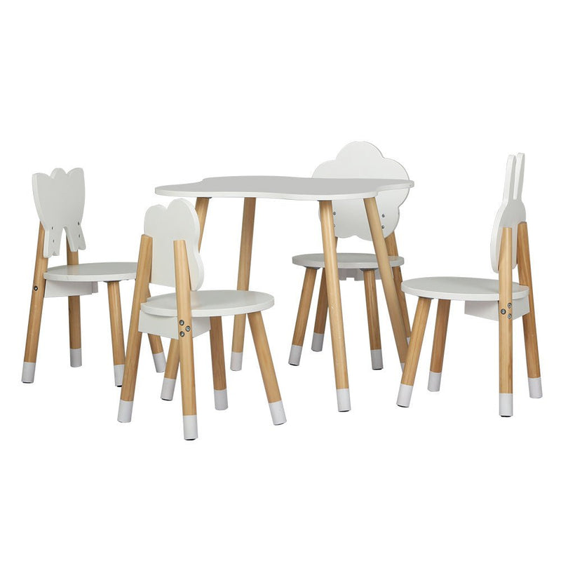 5 Piece Kids Table and Chairs Set Children Activity Study Play Desk - Baby & Kids > Kid's Furniture - Rivercity House & Home Co. (ABN 18 642 972 209) - Affordable Modern Furniture Australia