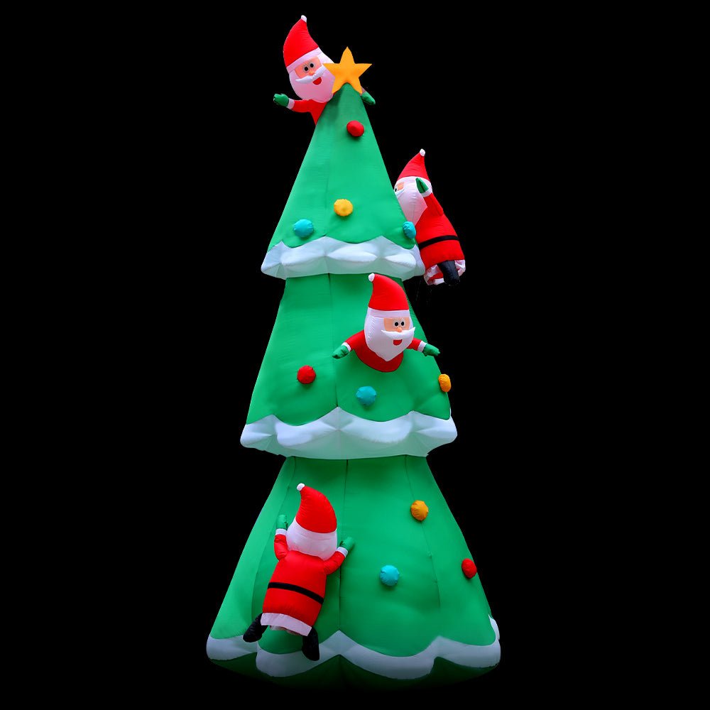 5M Christmas Inflatable Santa on Christmas Tree Xmas Decor LED - Rivercity House & Home Co. (ABN 18 642 972 209) - Affordable Modern Furniture Australia