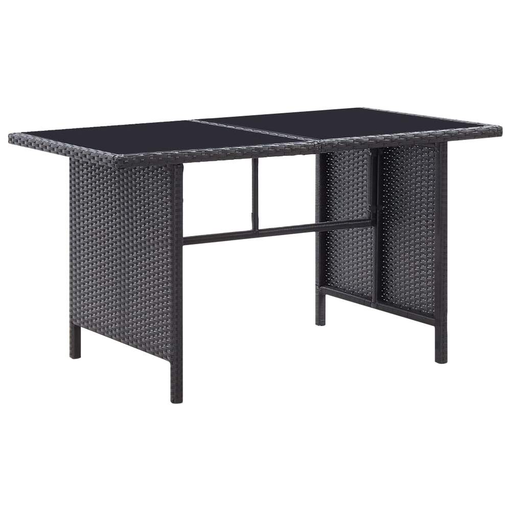 6 Piece Garden Lounge Set with Cushions Black - Rivercity House & Home Co. (ABN 18 642 972 209) - Affordable Modern Furniture Australia
