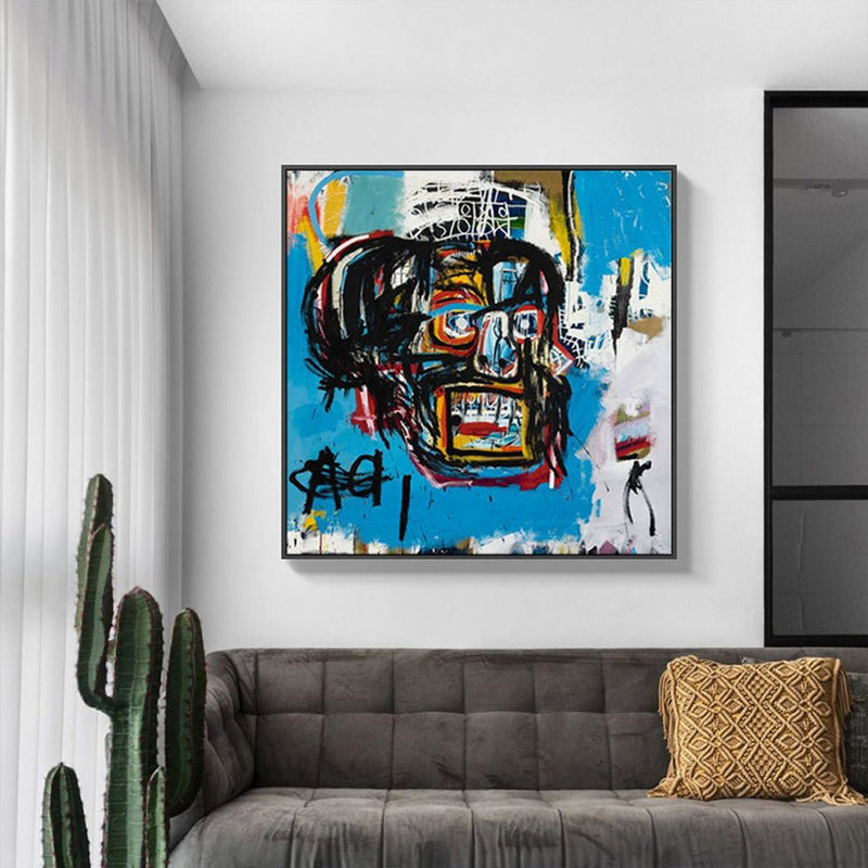 60cmx60cm Blue Head Black Frame Canvas Wall Art - Home & Garden > Wall Art - Rivercity House & Home Co. (ABN 18 642 972 209) - Affordable Modern Furniture Australia
