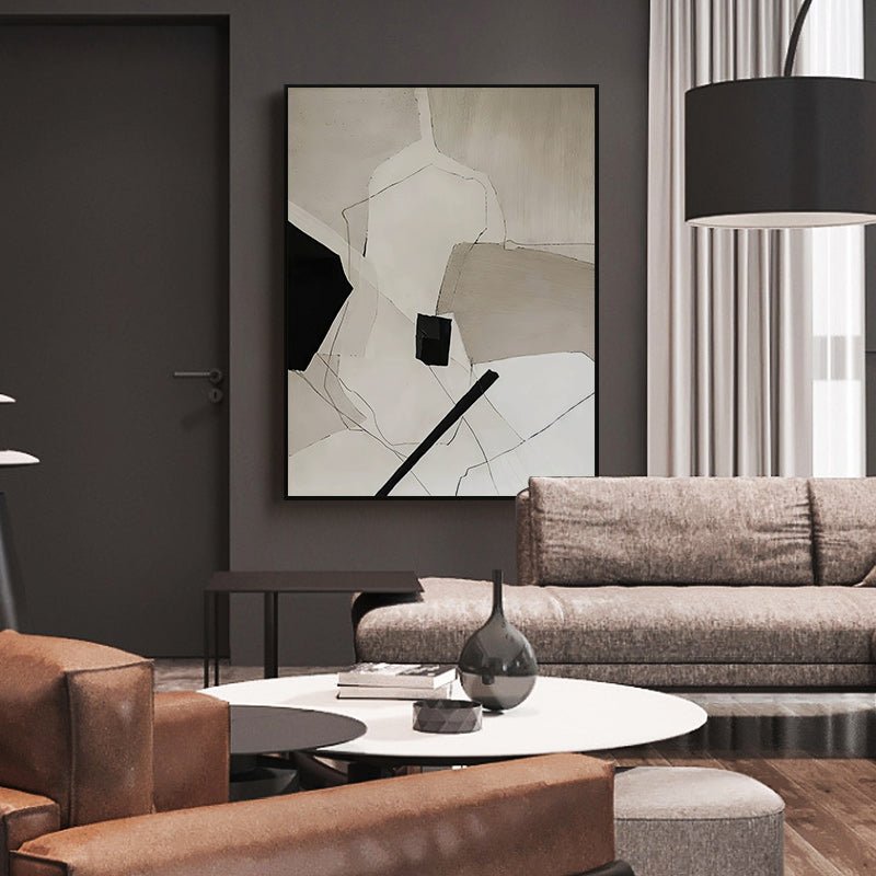 60cmx90cm Modern Abstract 2 Sets Black Frame Canvas Wall Art - Home & Garden > Wall Art - Rivercity House & Home Co. (ABN 18 642 972 209) - Affordable Modern Furniture Australia