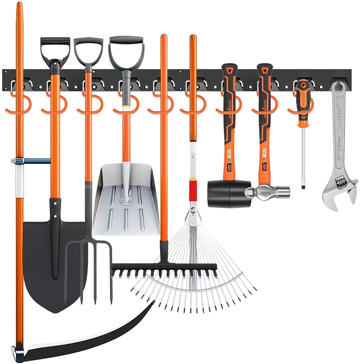 64" Wall Mount Tool Hanger Garden Storage Organizer Mop Broom Holder Hook Pegs - Tools > Other Tools - Rivercity House & Home Co. (ABN 18 642 972 209) - Affordable Modern Furniture Australia
