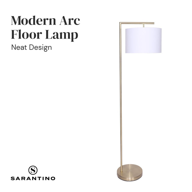 90-Degree Modern Arc Floor Lamp - Home & Garden > Lighting - Rivercity House & Home Co. (ABN 18 642 972 209) - Affordable Modern Furniture Australia