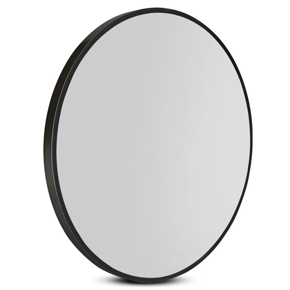 90CM Wall Mirror Bathroom Makeup Mirror Round Frameless Polished - Rivercity House & Home Co. (ABN 18 642 972 209) - Affordable Modern Furniture Australia