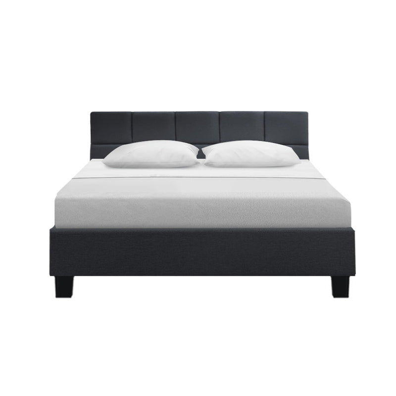 Bondi Queen Bed Frame Charcoal - Rivercity House & Home Co. (ABN 18 642 972 209) - Affordable Modern Furniture Australia