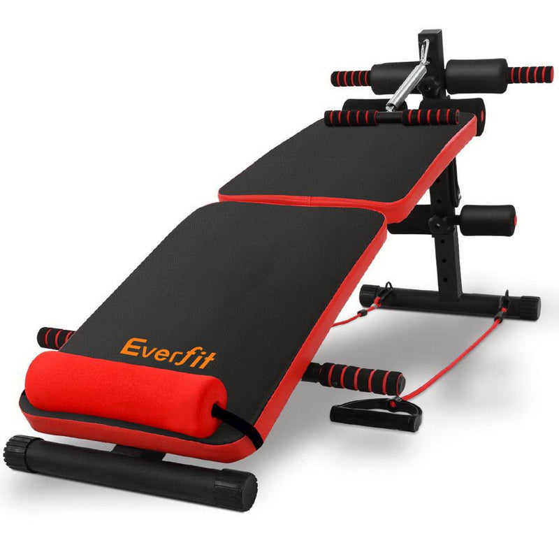 Adjustable Sit Up Bench Press Weight Gym Home Exercise Fitness Decline - Rivercity House & Home Co. (ABN 18 642 972 209) - Affordable Modern Furniture Australia