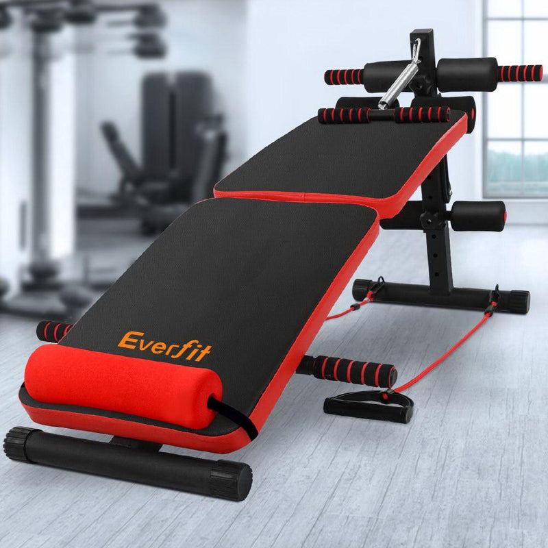 Adjustable Sit Up Bench Press Weight Gym Home Exercise Fitness Decline - Rivercity House & Home Co. (ABN 18 642 972 209) - Affordable Modern Furniture Australia
