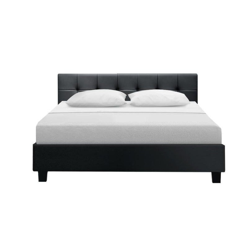 Agnes Queen Bed Frame Black - Furniture > Bedroom - Rivercity House & Home Co. (ABN 18 642 972 209) - Affordable Modern Furniture Australia