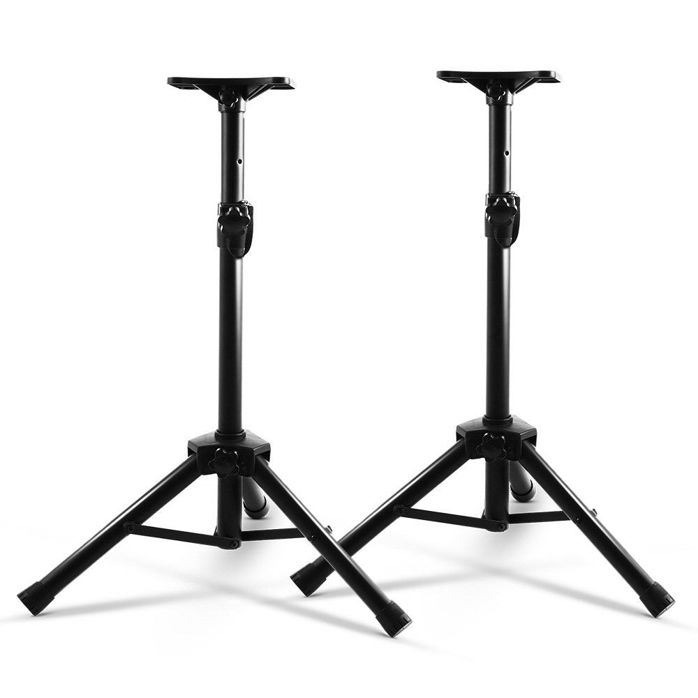 Speaker Stand 65-120cm Adjustable Height Surround Sound Studio Home 2pcs - Audio & Video > Musical Instrument & Accessories - Rivercity House & Home Co. (ABN 18 642 972 209) - Affordable Modern Furniture Australia