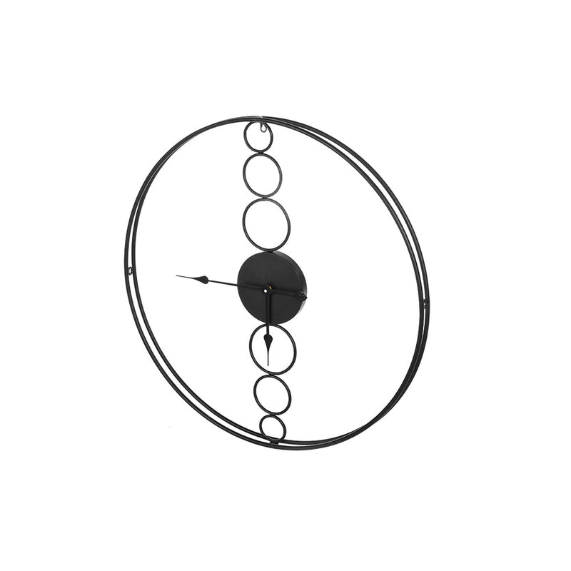 75cm Wall Clock Large No Numeral Round Black - Home & Garden > Decor - Rivercity House & Home Co. (ABN 18 642 972 209) - Affordable Modern Furniture Australia