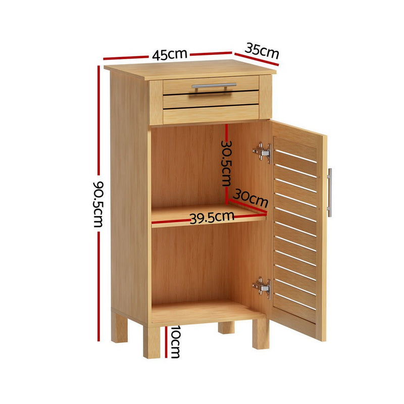 Artiss Bathroom Cabinet Storage 90cm wooden JILL - Furniture > Bathroom - Rivercity House & Home Co. (ABN 18 642 972 209) - Affordable Modern Furniture Australia