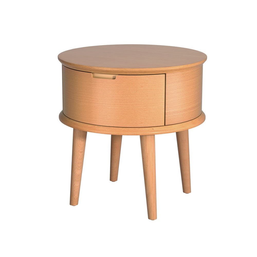 Enzo Curved Bedside Table Oak - Furniture > Bedroom - Rivercity House & Home Co. (ABN 18 642 972 209) - Affordable Modern Furniture Australia