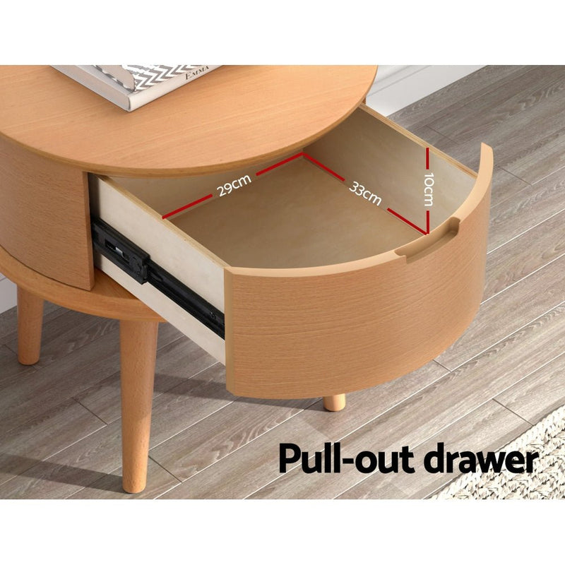 Enzo Curved Bedside Table Oak - Furniture > Bedroom - Rivercity House & Home Co. (ABN 18 642 972 209) - Affordable Modern Furniture Australia