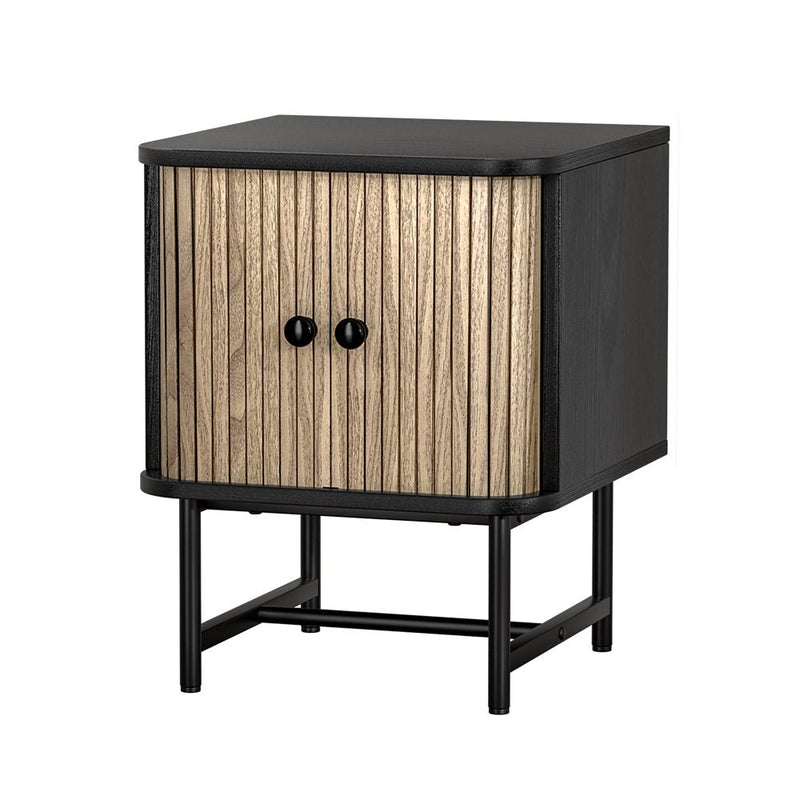 Two Tone Modern Style Bedside Table - Furniture > Bedroom - Rivercity House & Home Co. (ABN 18 642 972 209) - Affordable Modern Furniture Australia