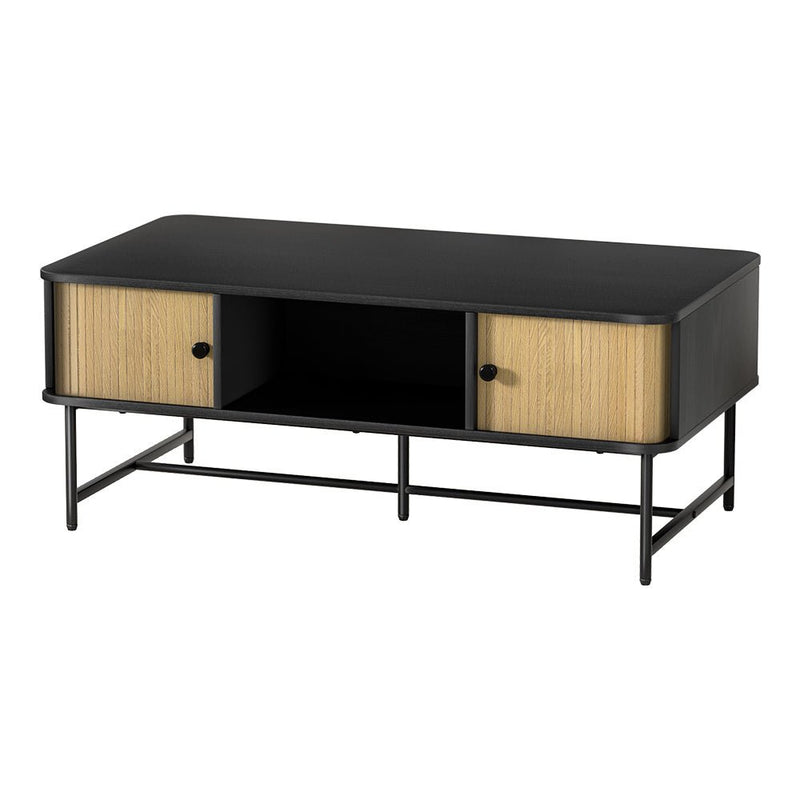Two Tone Modern Style Coffee Table Sliding Drawer Doors - Furniture > Living Room - Rivercity House & Home Co. (ABN 18 642 972 209) - Affordable Modern Furniture Australia