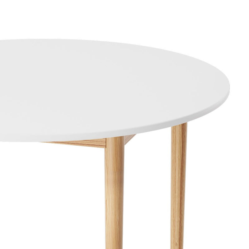 Demi Round Dining Table 108cm - White - Furniture > Dining - Rivercity House & Home Co. (ABN 18 642 972 209) - Affordable Modern Furniture Australia