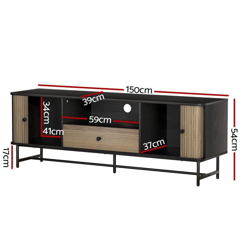 Two Tone Modern Style Entertainment Unit TV Cabinet 150CM - Furniture > Living Room - Rivercity House & Home Co. (ABN 18 642 972 209) - Affordable Modern Furniture Australia
